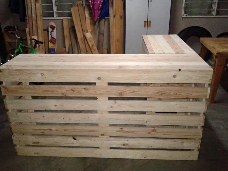 Pallet Desk Counter Or Reception Desk