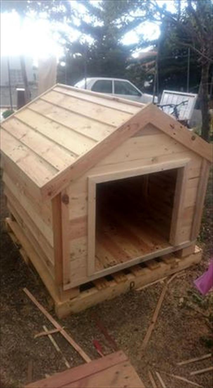 easy diy pallet dog house