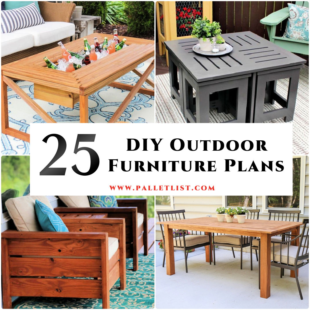 25 Diy Patio Furniture Plans - Outdoor Furniture Plans Free