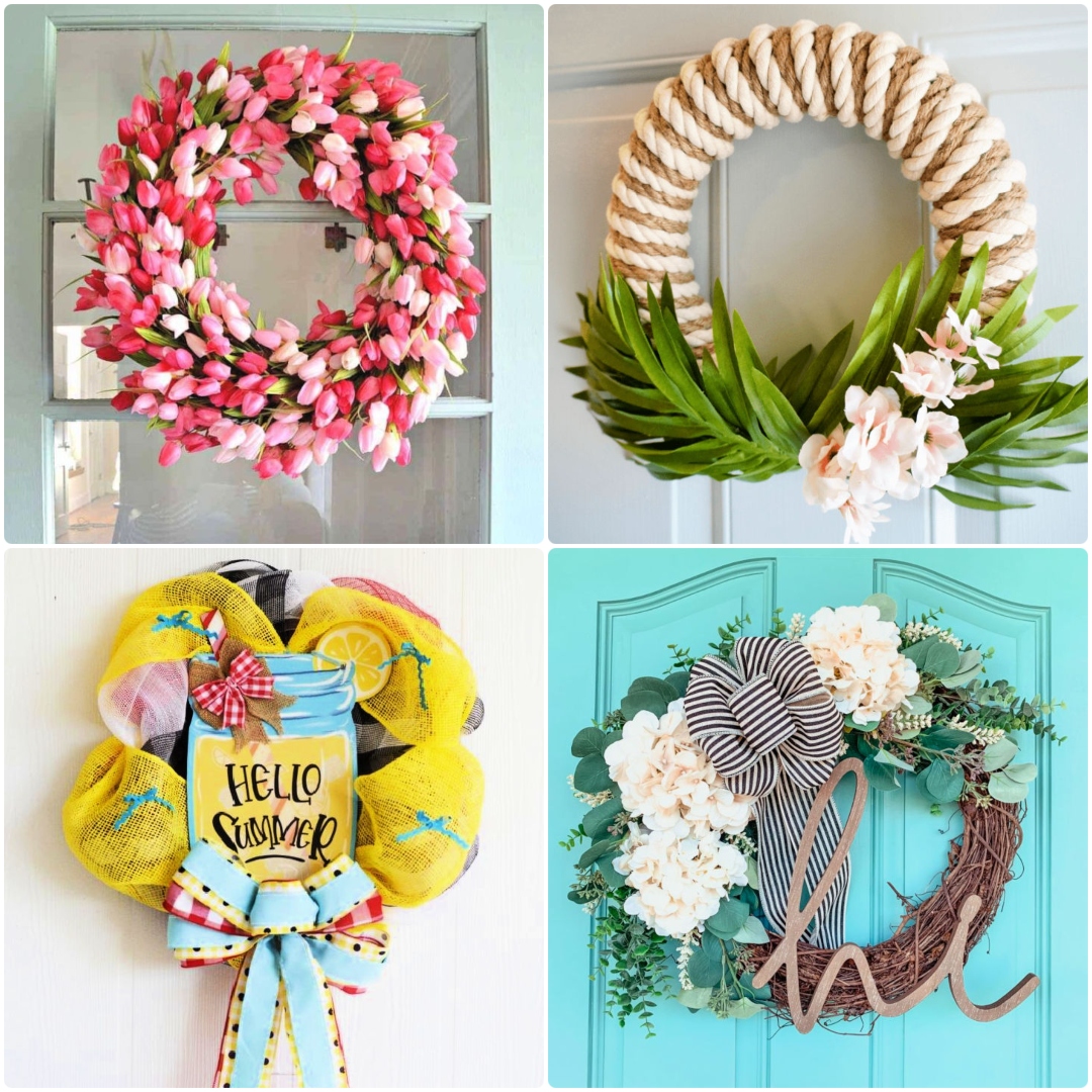 Simple (and thrifty!) DIY Floral Wreath - Artsy Chicks Rule®