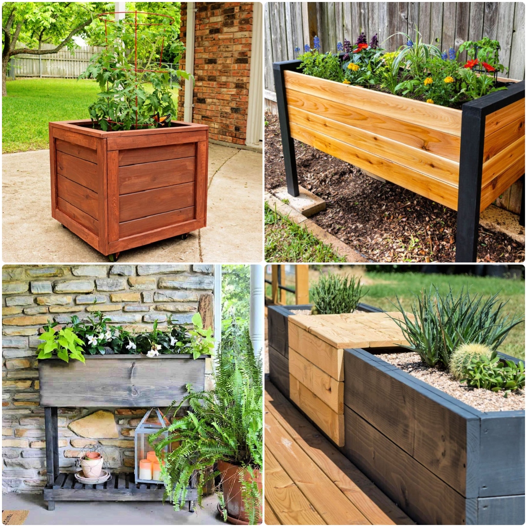 25 Free DIY Planter Box Plans To Build Your Own