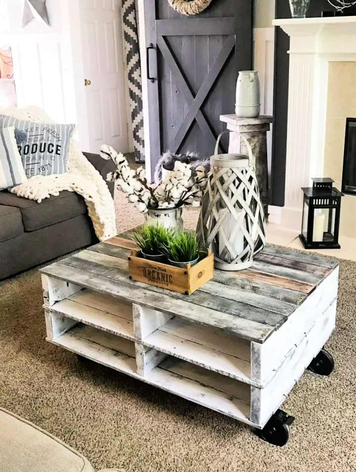 30 Free DIY Pallet Coffee Table Plans + PDF Instructions